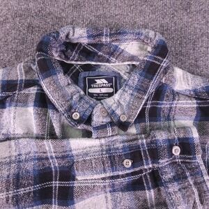 Mens Trespass Shirt Size Large Lumberjack Checked Long Sleeves Article